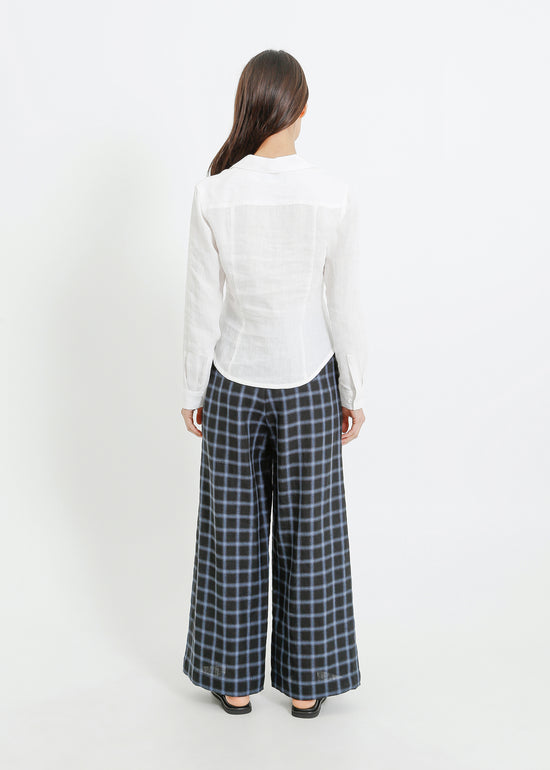 AMIRA PANT / BLACK-TEAL
