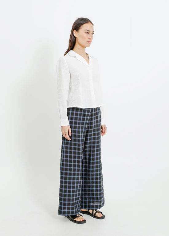 AMIRA PANT / BLACK-TEAL