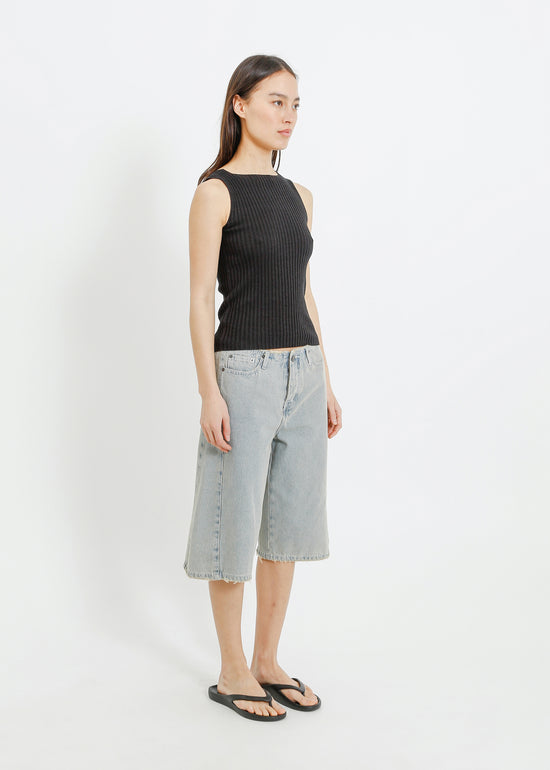 RADAR KNIT TANK / CHARCOAL