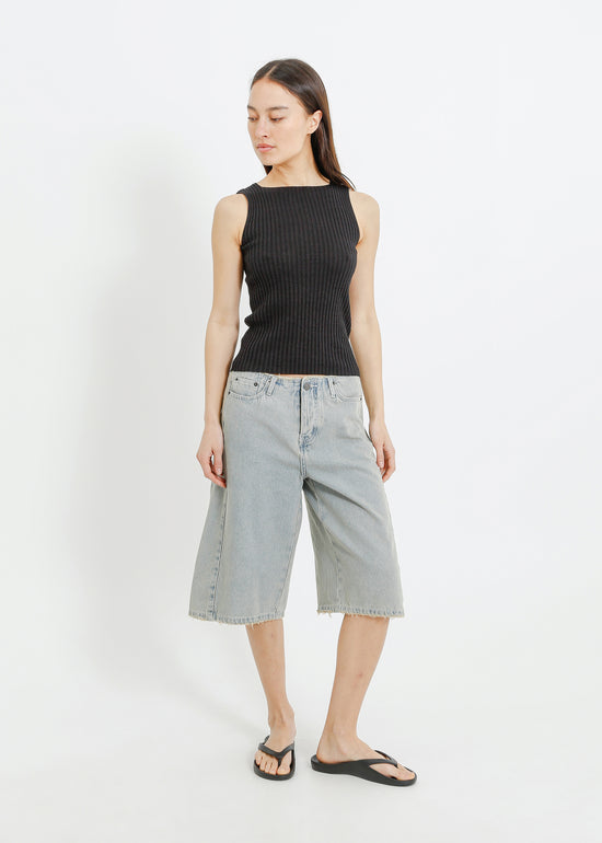 RADAR KNIT TANK / CHARCOAL