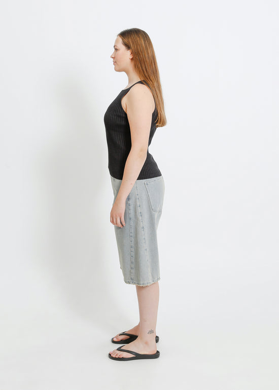 RADAR KNIT TANK / CHARCOAL