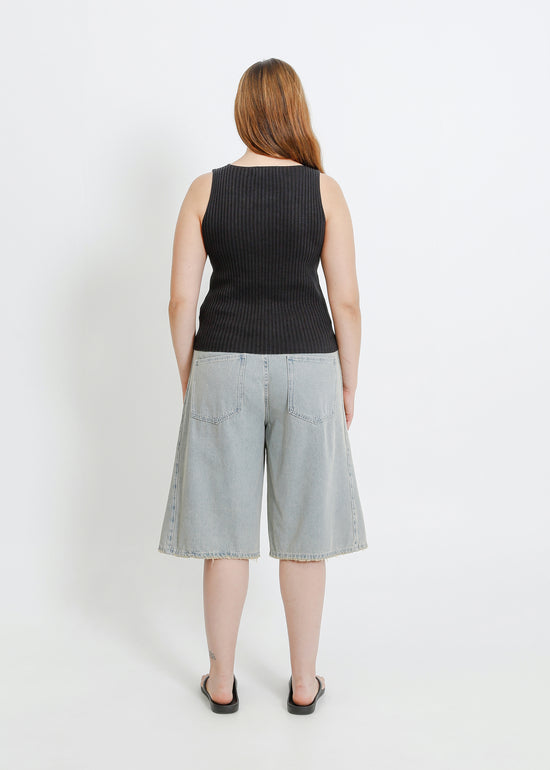 RADAR KNIT TANK / CHARCOAL
