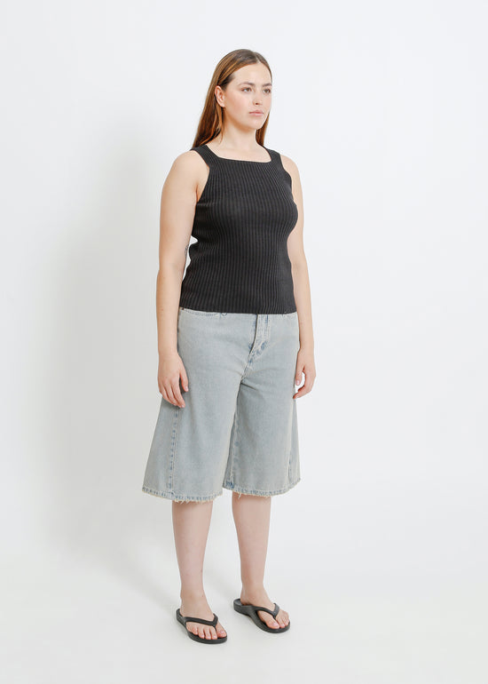 RADAR KNIT TANK / CHARCOAL