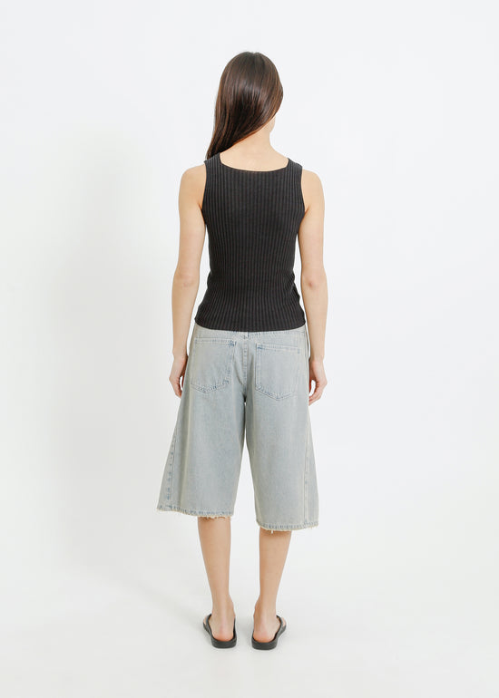 RADAR KNIT TANK / CHARCOAL