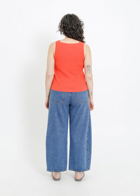 RADAR KNIT TANK / RED