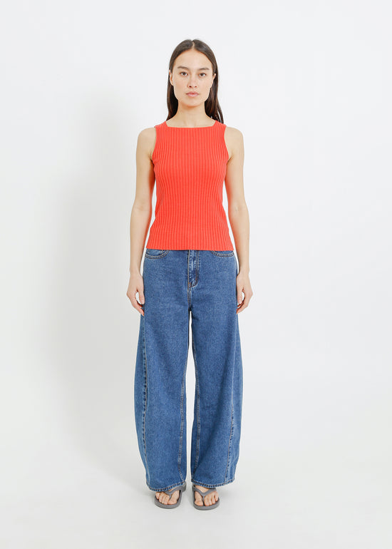 RADAR KNIT TANK / RED