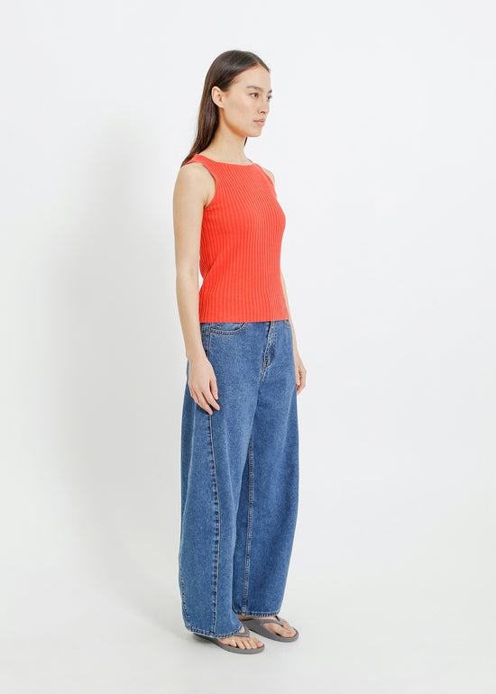 RADAR KNIT TANK / RED