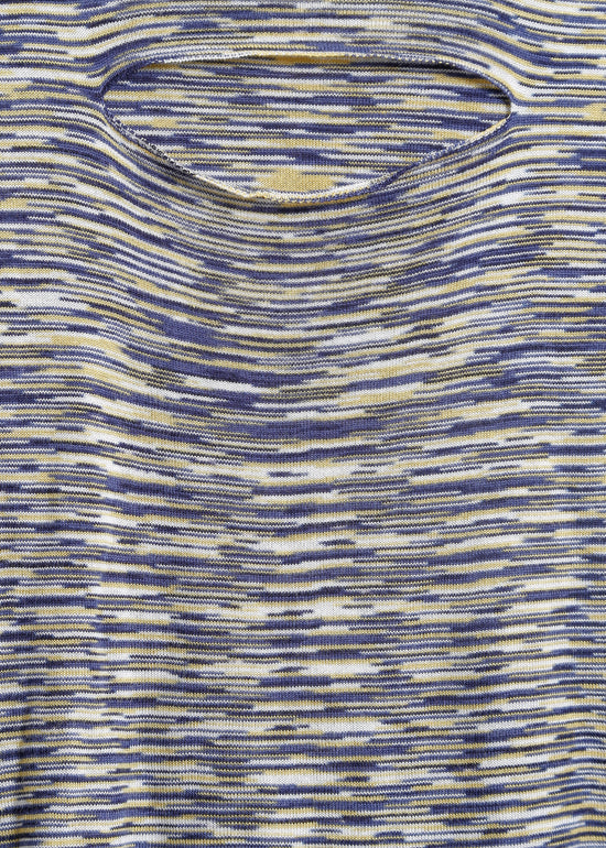 SANSA KNIT TOP / BLUE-YELLOW SPACE DYE