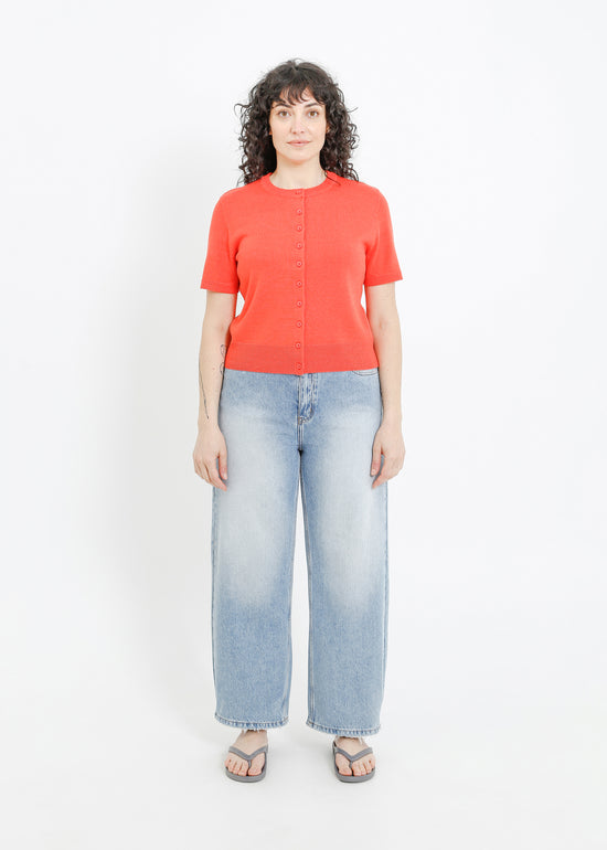 TAITE KNIT CARDI / RED