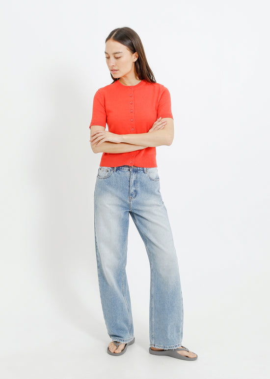 TAITE KNIT CARDI / RED