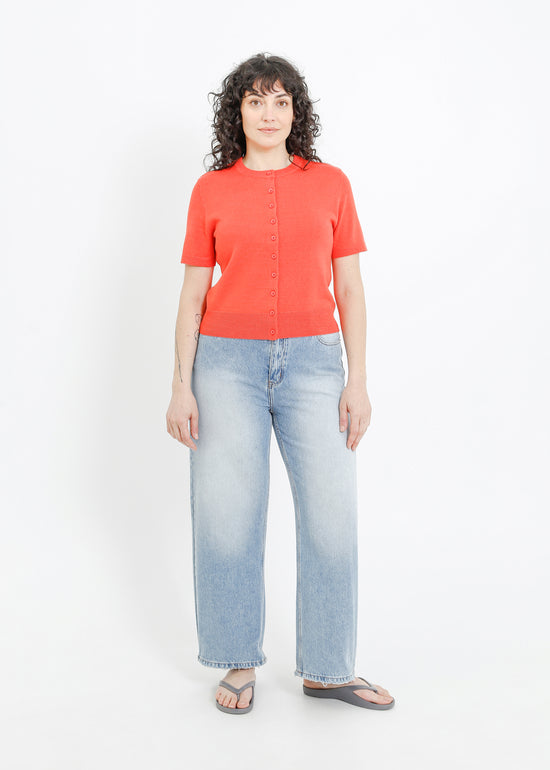 TAITE KNIT CARDI / RED