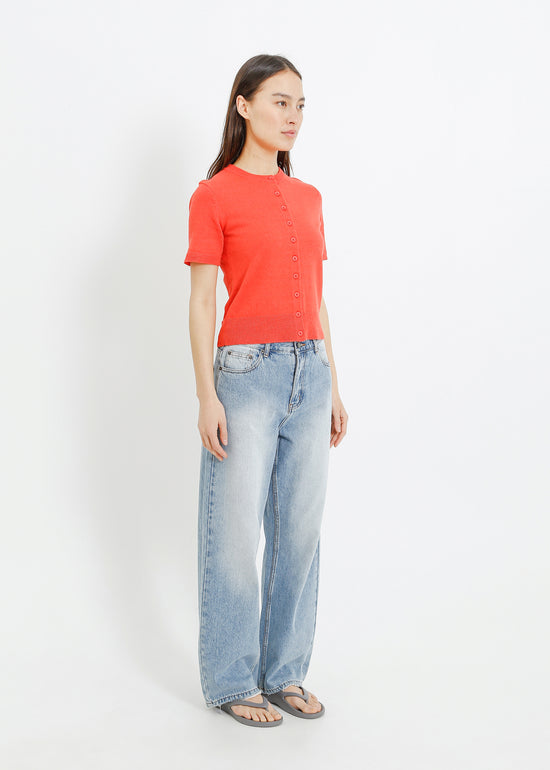 TAITE KNIT CARDI / RED