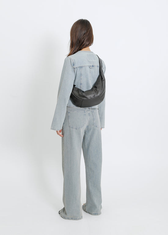 FRIEZE LEATHER BAG / BLACK