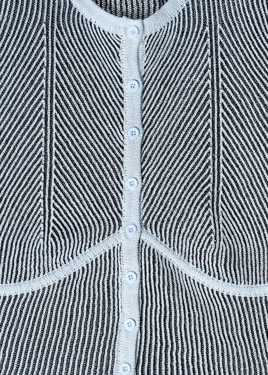 OTIS KNIT CARDI / BLUE-BLACK