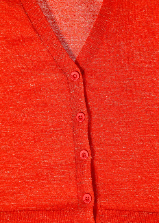 Rafi Knit Cardi / Flame Marle