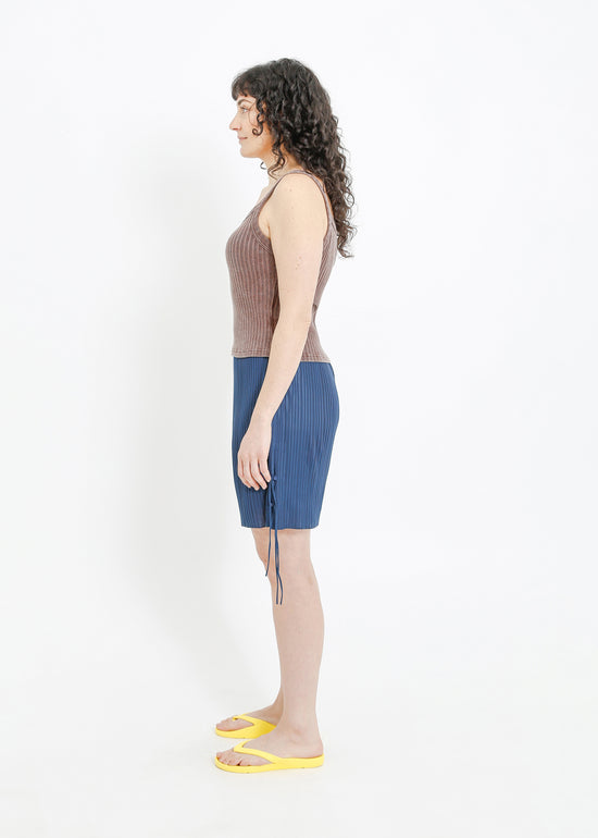 SILVANA PLEAT SHORT / TEAL