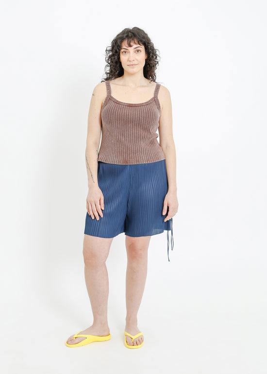 SILVANA PLEAT SHORT / TEAL