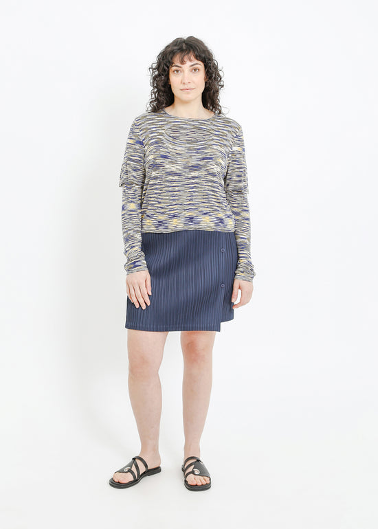 HARPER PLEAT MINI / NAVY