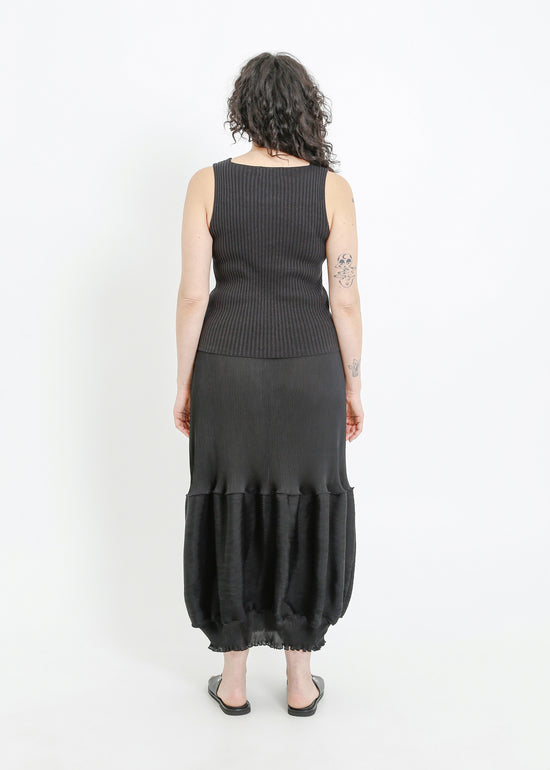 RANDI PLEAT SKIRT / BLACK