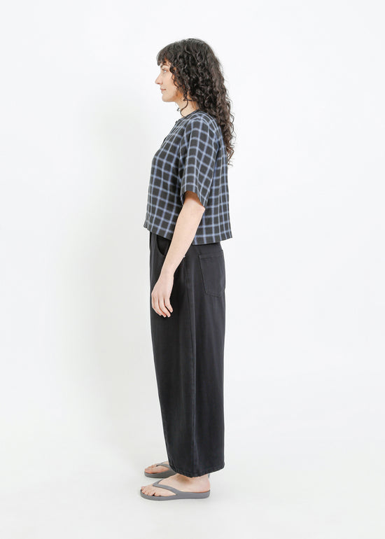 RAY TOP / BLACK-TEAL