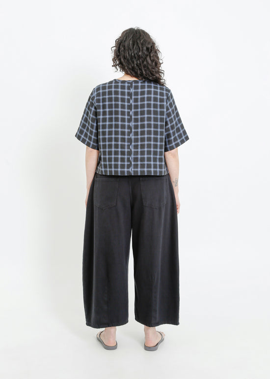 RAY TOP / BLACK-TEAL