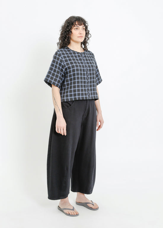 RAY TOP / BLACK-TEAL