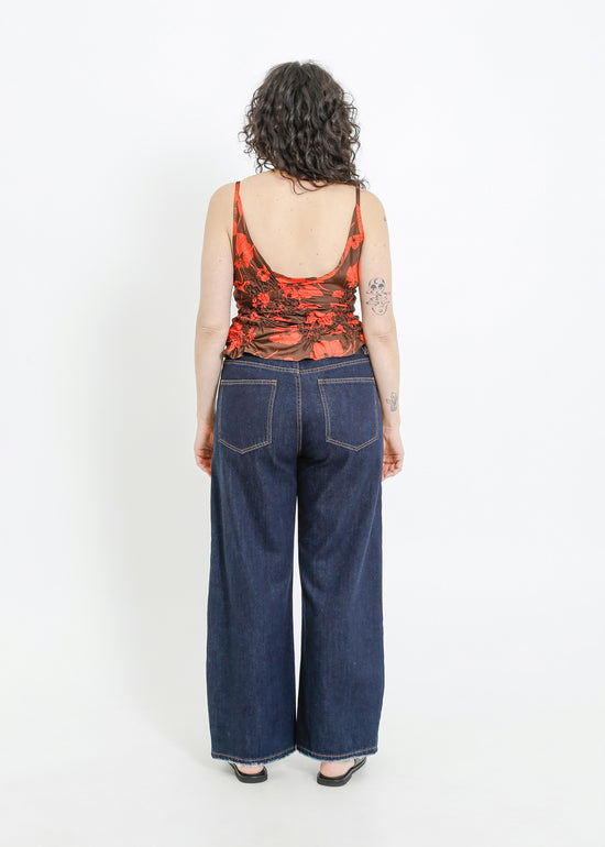 DANSON CAMI / FRAGILE BLOOMS - CHOCOLATE-POPPY