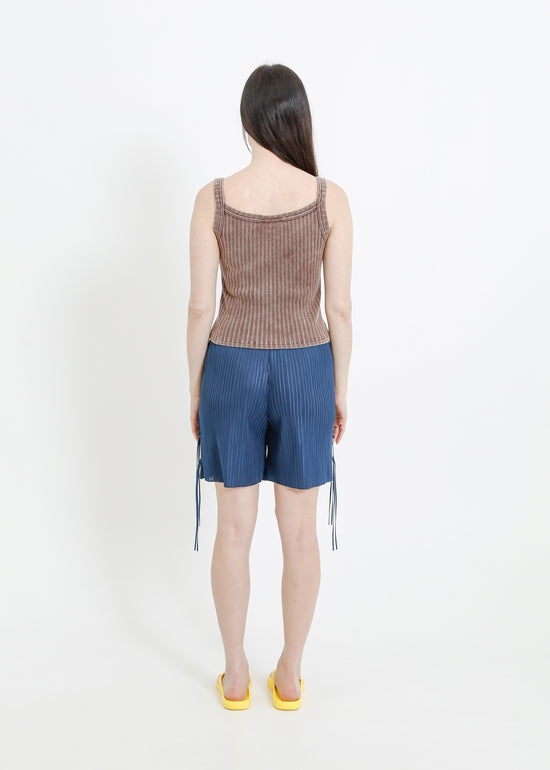 SILVANA PLEAT SHORT / TEAL