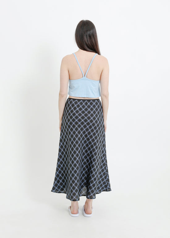 BENNIE SKIRT / BLACK-TEAL