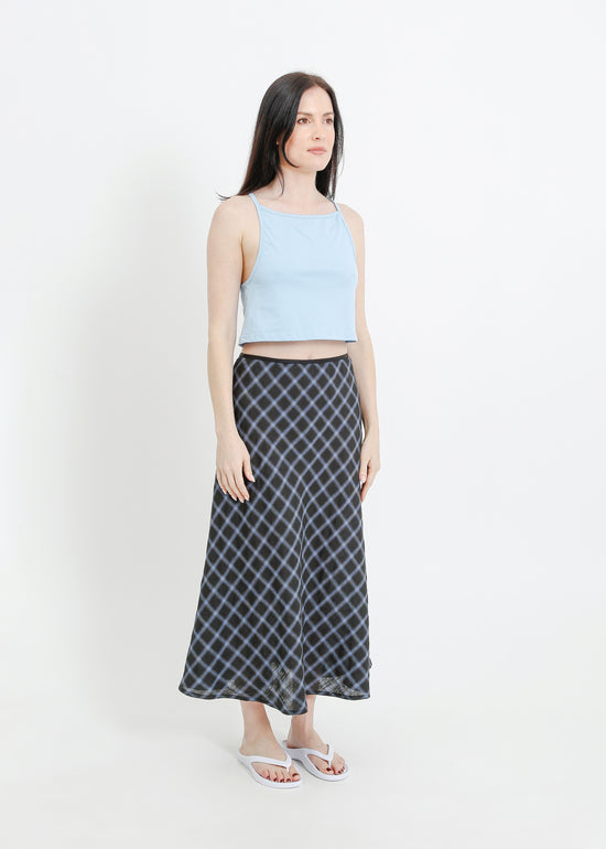 BENNIE SKIRT / BLACK-TEAL