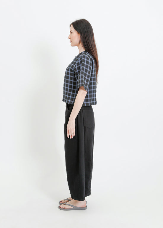 RAY TOP / BLACK-TEAL