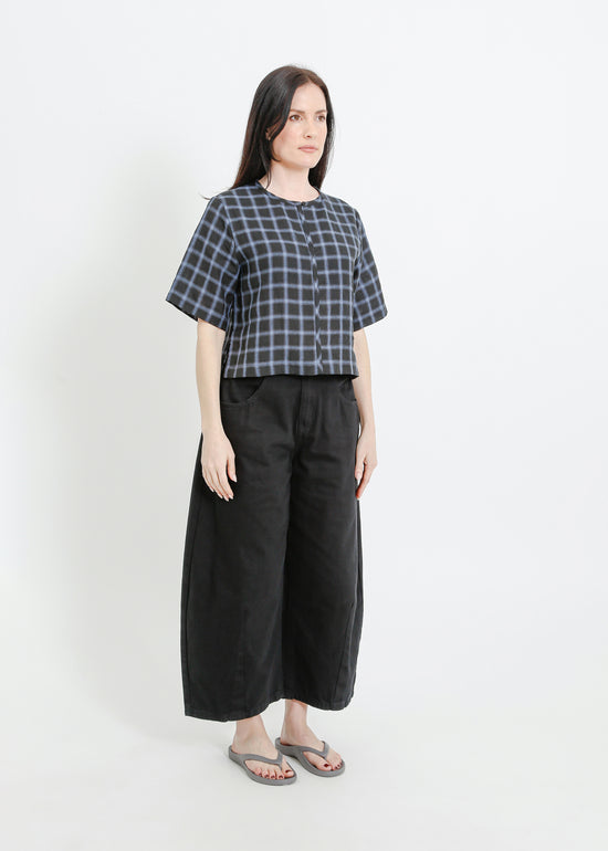 RAY TOP / BLACK-TEAL