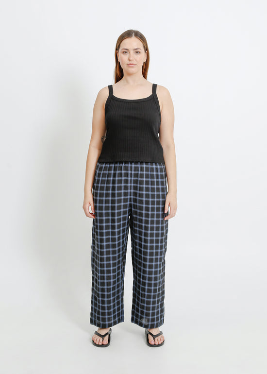 COOPER PANT / BLACK-TEAL
