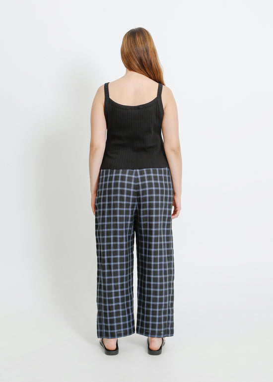 COOPER PANT / BLACK-TEAL