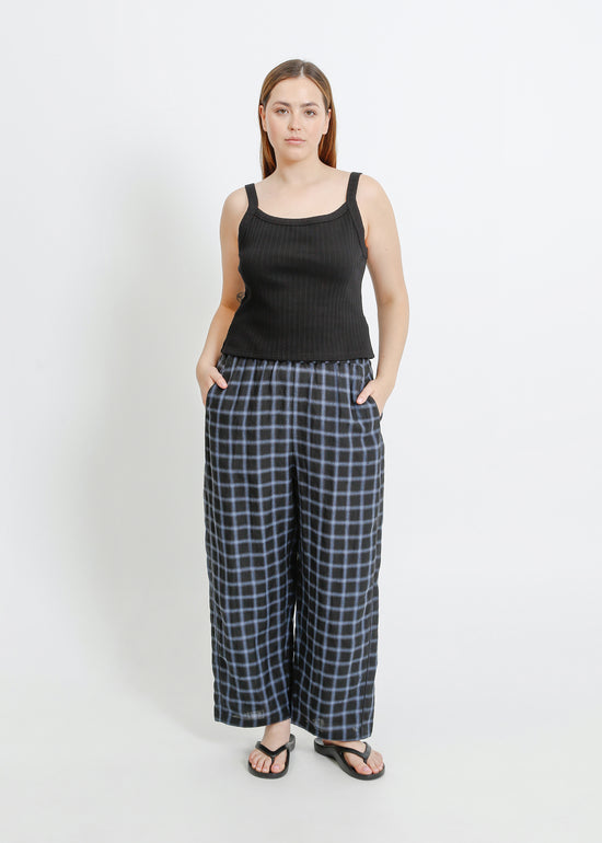 COOPER PANT / BLACK-TEAL