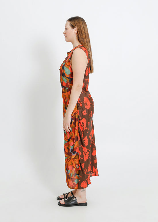 PARIS DRESS / FRAGILE BLOOMS-PEONY PARADE