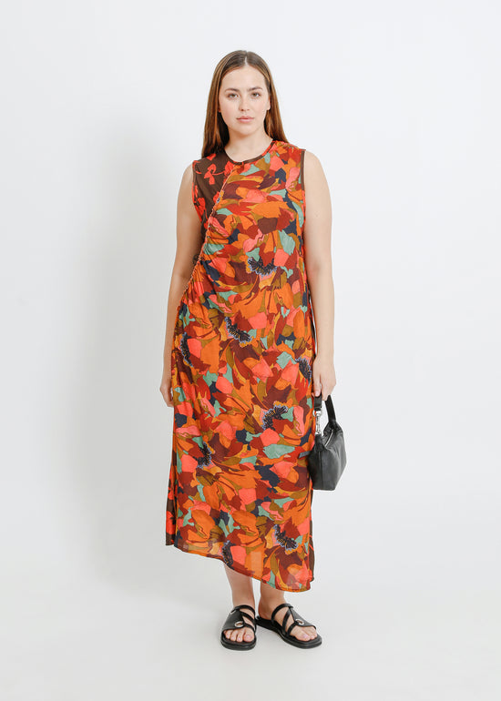 PARIS DRESS / FRAGILE BLOOMS-PEONY PARADE