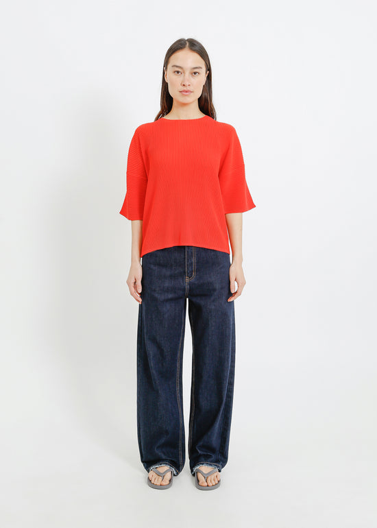 MADISON PLEAT TOP / RED