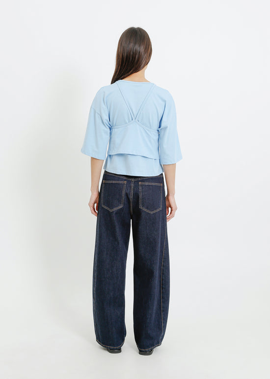 RAMONE TWIN SET / PALE BLUE