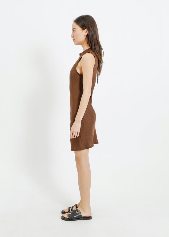 AVENUE DRESS / COFFEE
