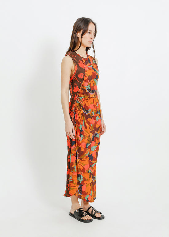 PARIS DRESS / FRAGILE BLOOMS-PEONY PARADE