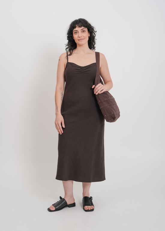 Helena Dress / Dark Chocolate