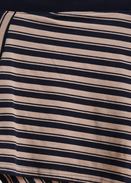 Amber Strapless Top / Beige-Navy