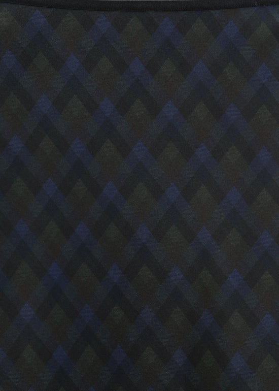 Lorine Skirt / Indigo Wine Check