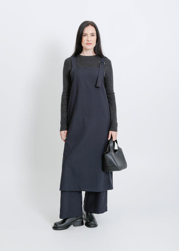 TOKYO PINAFORE / NAVY PINSTRIPE