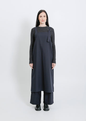 TOKYO PINAFORE / NAVY PINSTRIPE