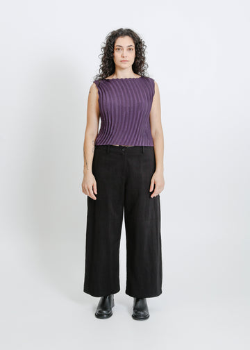 CORI PLEAT TOP / PURPLE