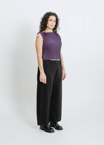CORI PLEAT TOP / PURPLE