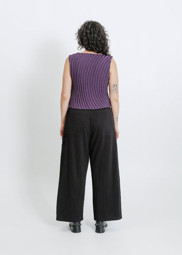 CORI PLEAT TOP / PURPLE