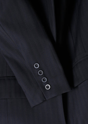 ERYN BLAZER / NAVY PINSTRIPE